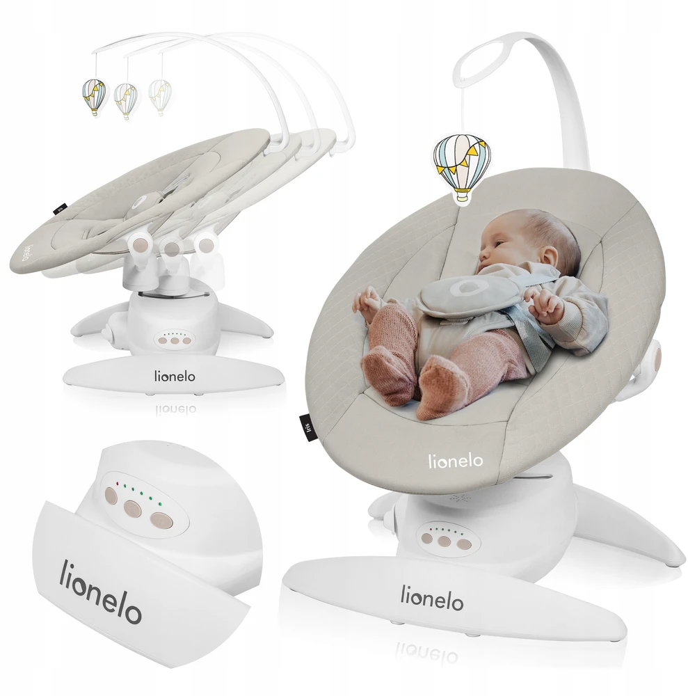 Elektrinis atmuštuvas, 360° pasukimas, valdymo pultas, 0-9kg Lionelo Iris