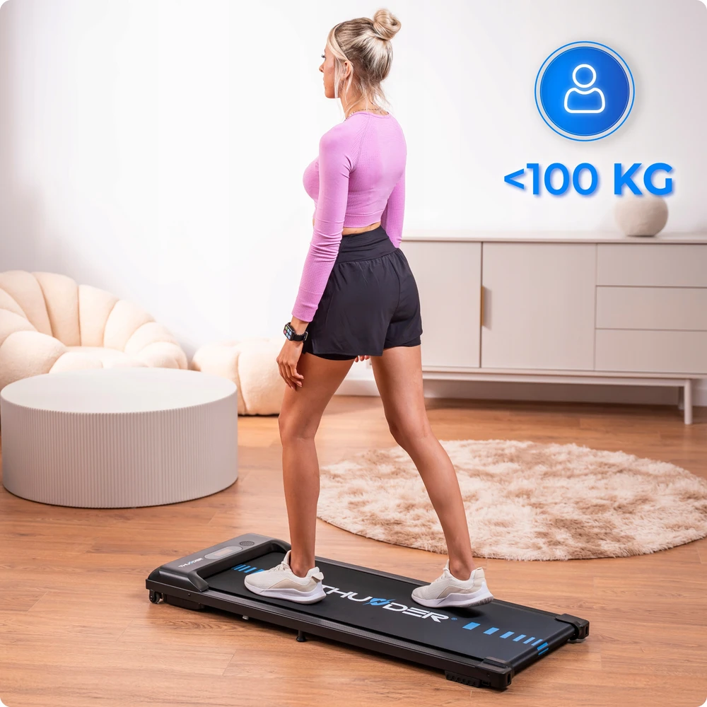 Elektrinis bėgimo takelis Thunder Idea Juodas