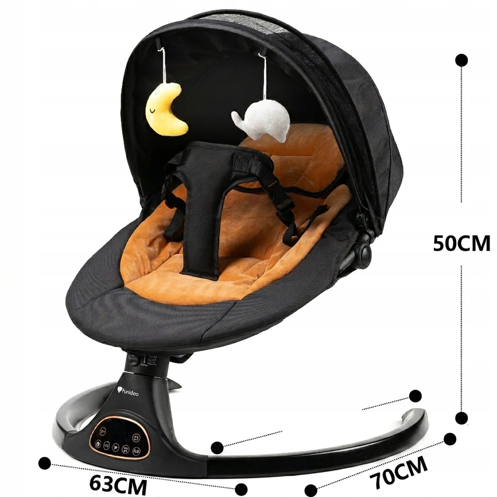 Elektrinis bouncer - FUNIDOO MELLOW - muzika, pultelis, Bluetooth
