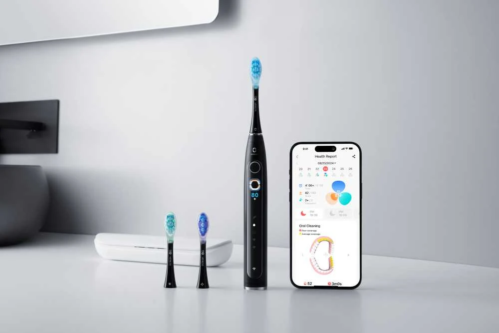 Oclean X Pro 20 S Elektrinis dantų šepetėlis Juodas