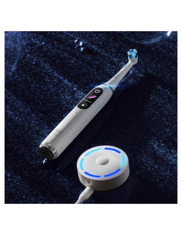 Elektrinis dantų šepetėlis Braun Oral-B iO Series 10, Baltos spalvos