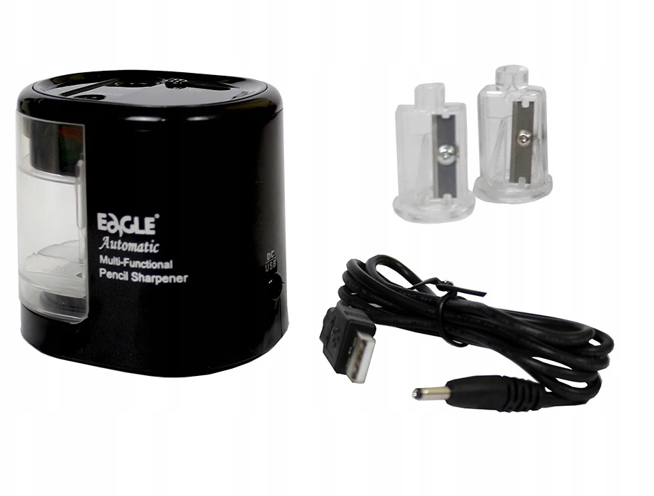 Elektrinis drožtukas EG-5161USB, Eagle, dvigubas, juodos sp. korpusas
