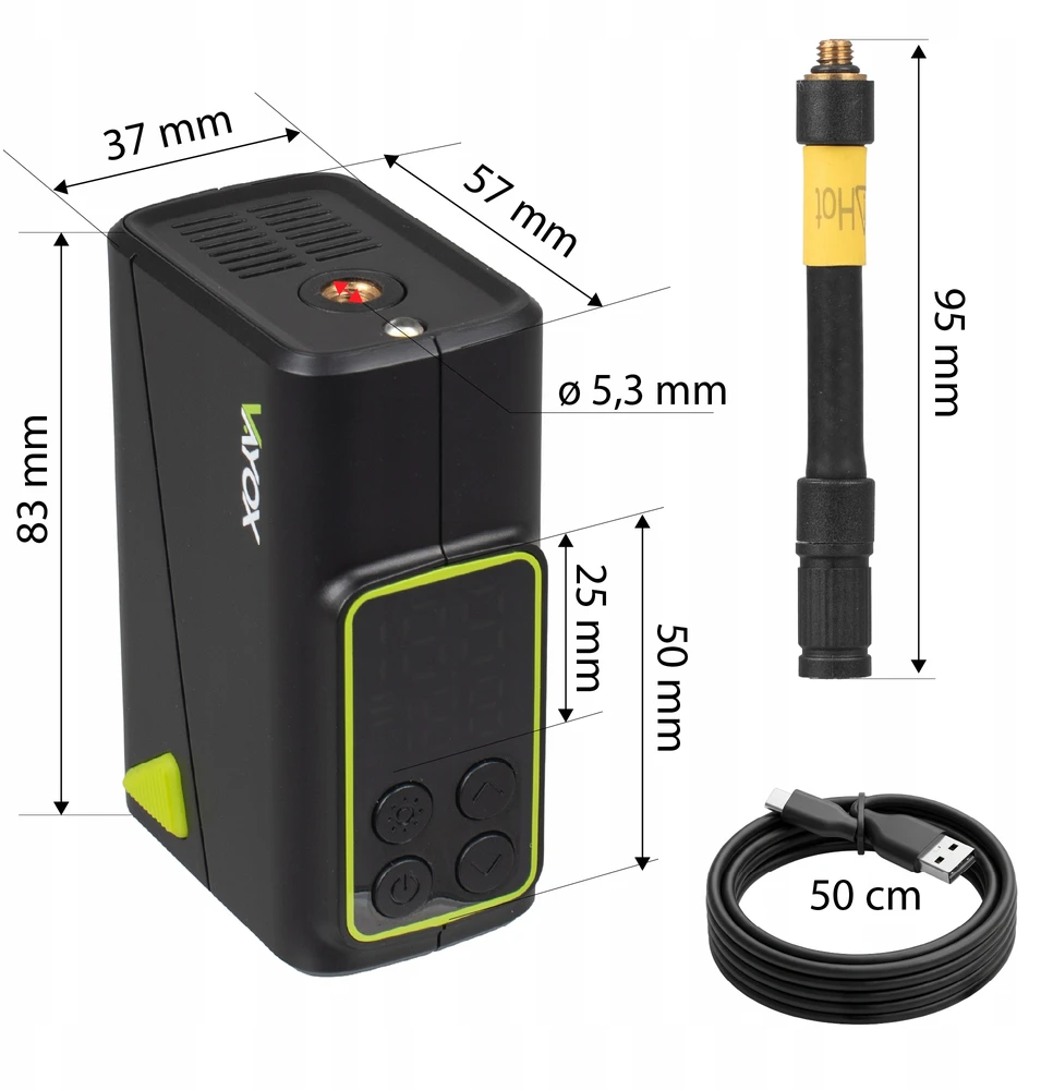 ELEKTRINIS DVIRAČIO SIURBLIO MINI KOMPRESORIUS MOTOROLERIUI 150PSI VAYOX