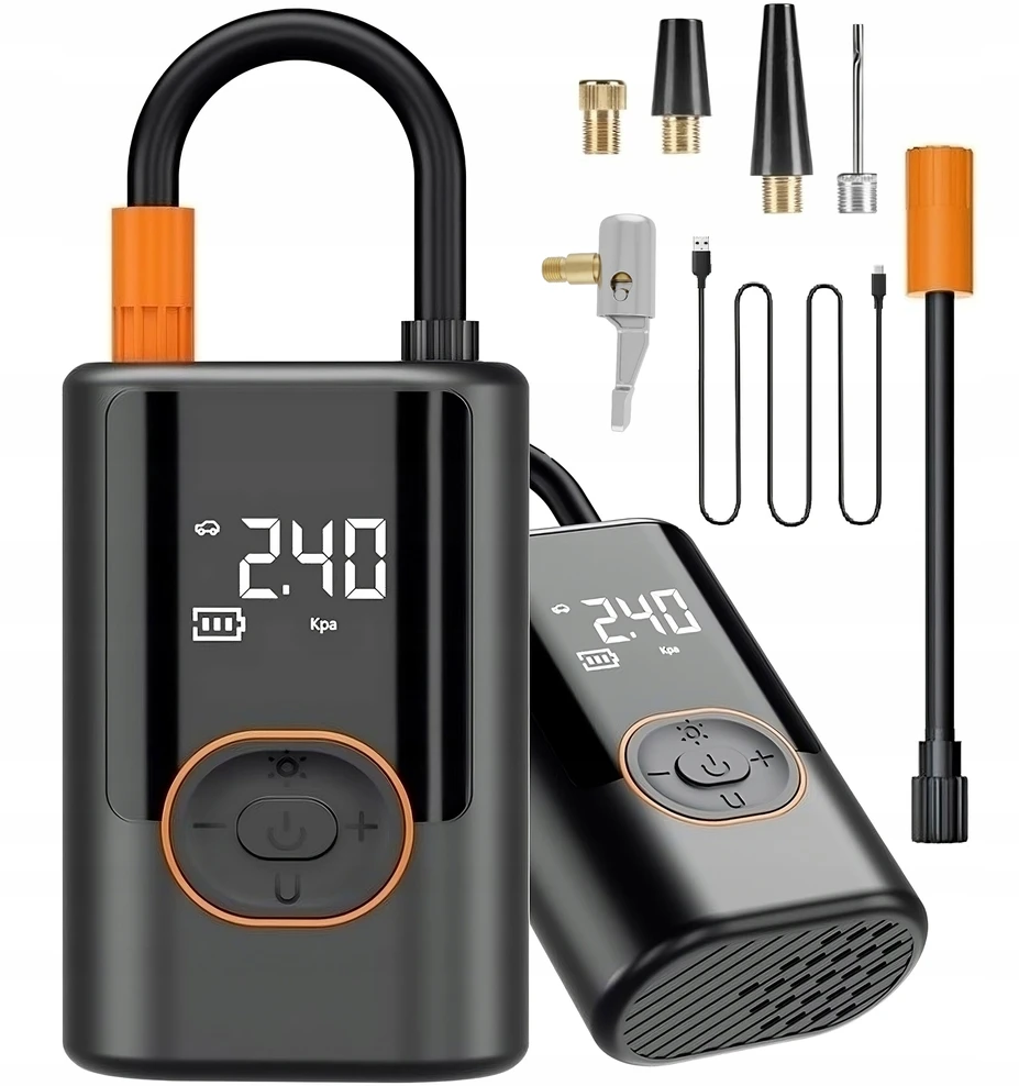 ELEKTRINIS DVIRAČIO SIURBLYS AUTOMOBILIŲ KOMPRESORIUS 4000 mAh POWERBANK 100W