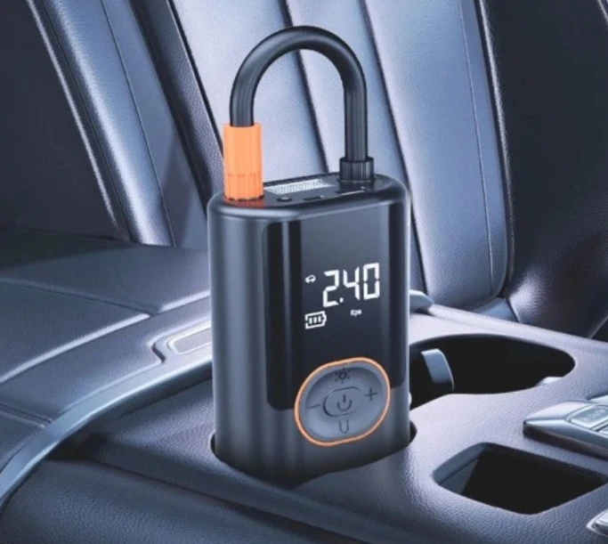 ELEKTRINIS DVIRAČIO SIURBLYS AUTOMOBILIŲ KOMPRESORIUS 4000 mAh POWERBANK 100W