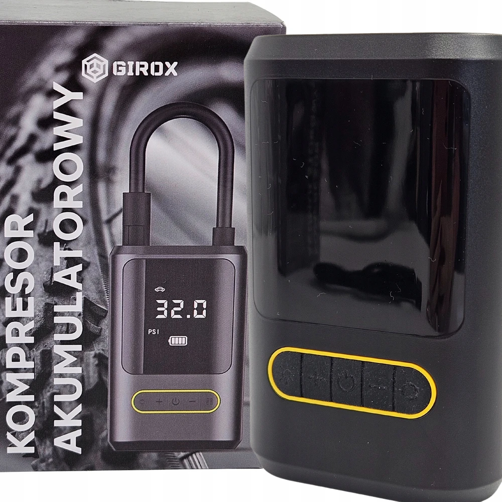 ELEKTRINIS DVIRAČIO siurblys CAR kompresorius 4000mAh baterija + POWERBANK