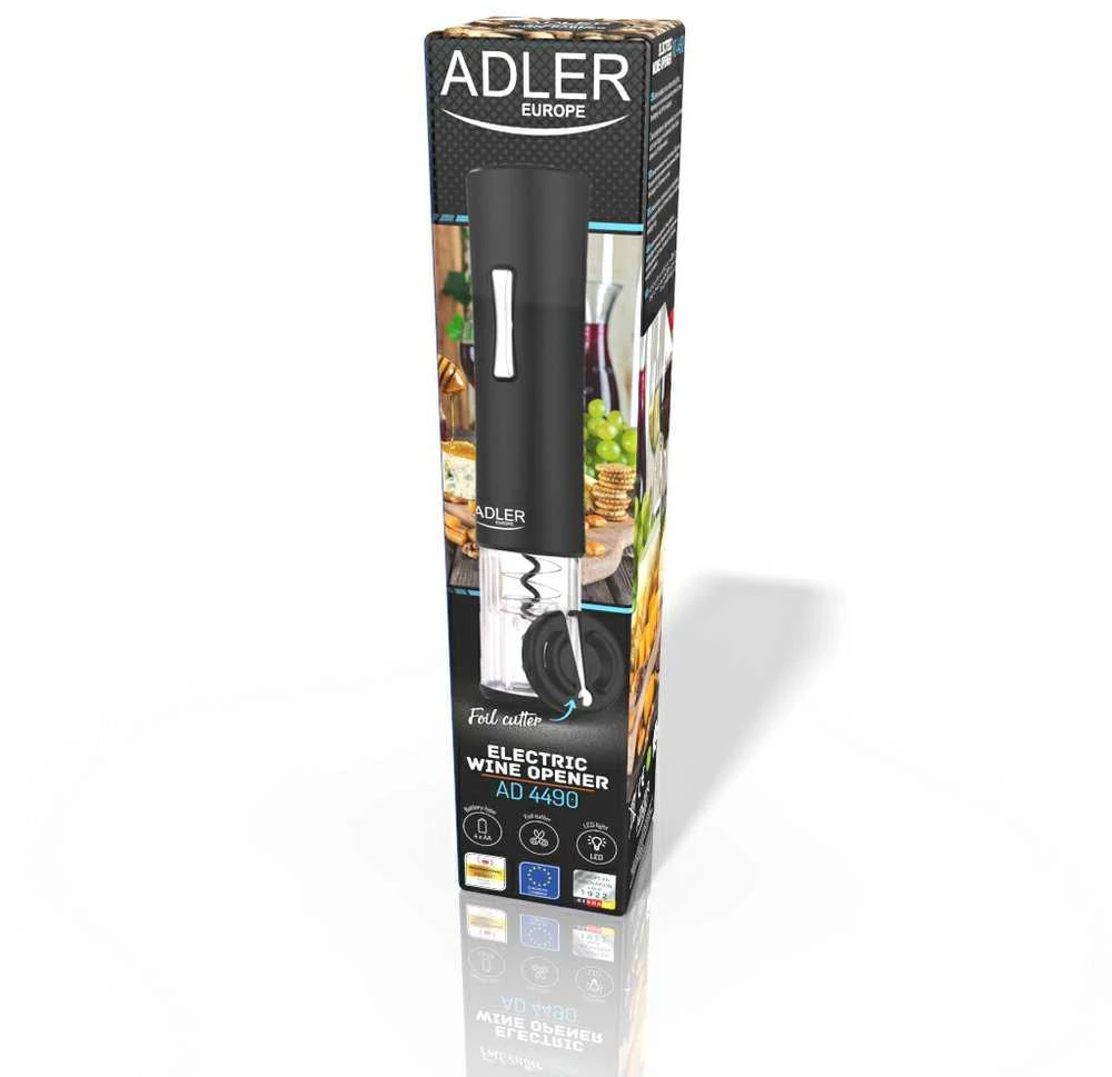 Adler | Wine opener | AD 4490 | Juodas