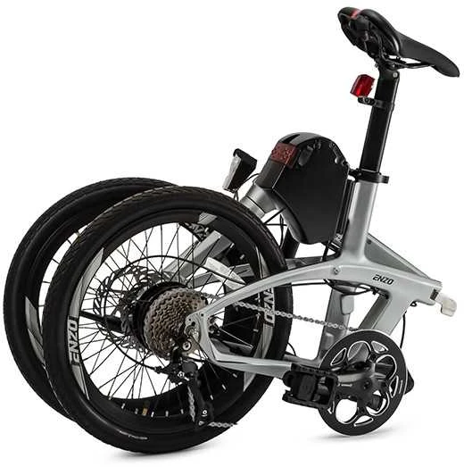 Beaster Scooter Sulankstomas elektrinis karboninio rėmo dviratis Beaster, BS126S, sidabrinis, 250 W