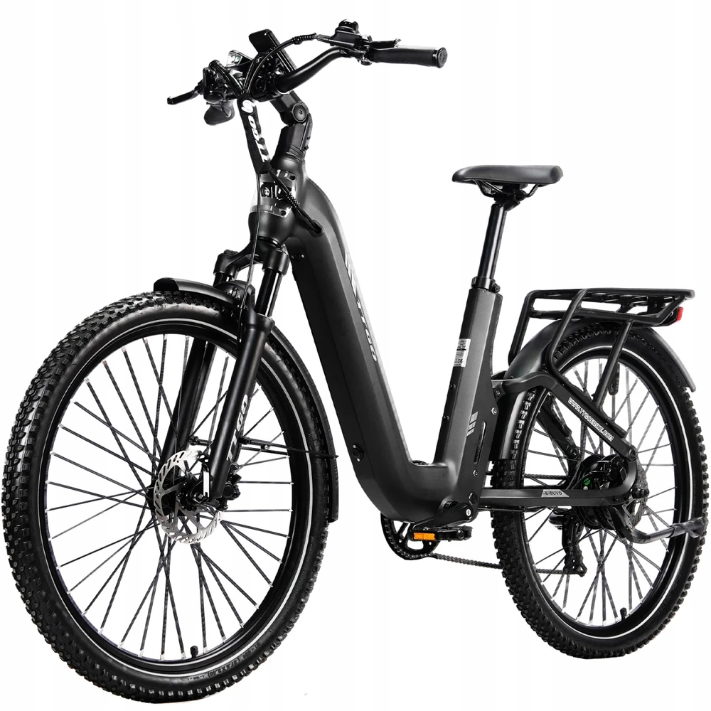 Elektrinis miesto dviratis TTGO E-SUVO 250W 48V 15Ah 25KM/H 120KM 27,5"*2,4"