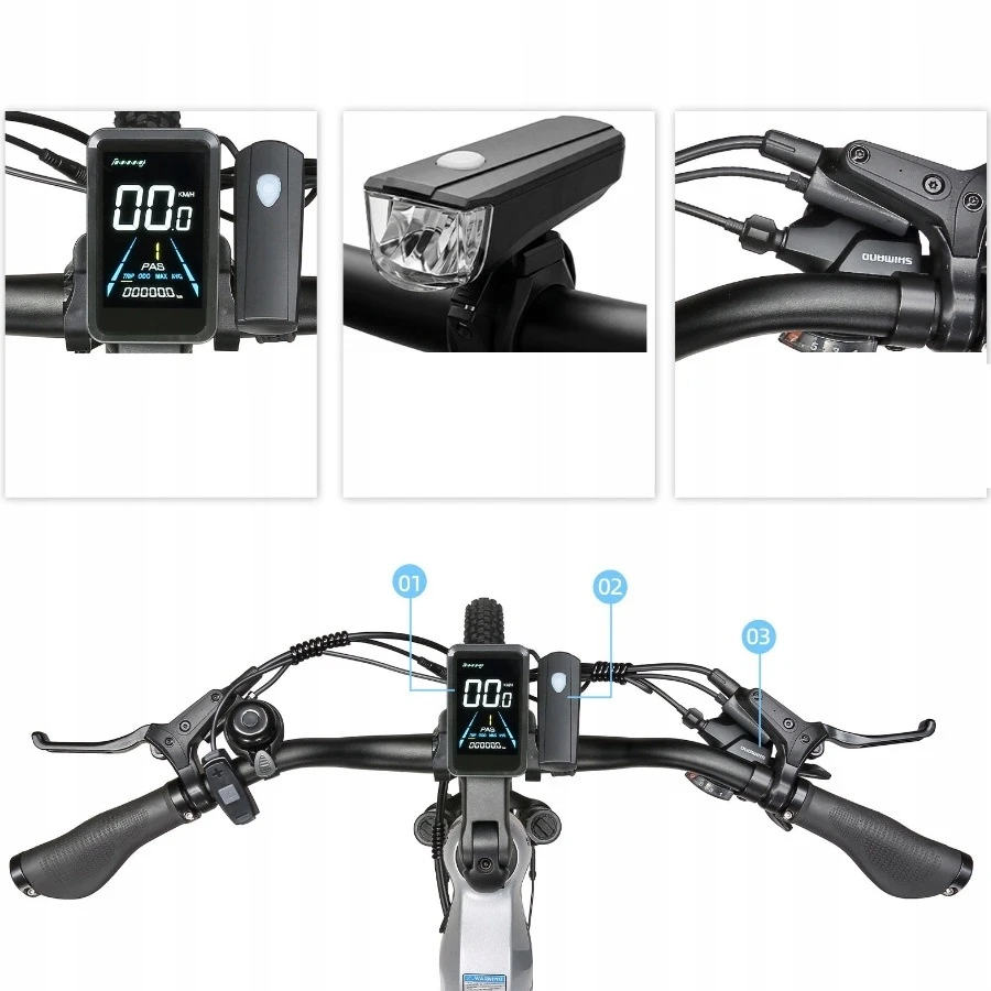 Elektrinis miesto dviratis TTGO E-SUVO 250W 48V 15Ah 25KM/H 120KM 27,5"*2,4"