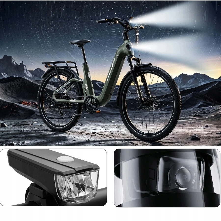 Elektrinis miesto dviratis TTGO E-SUVO 250W 48V 15Ah 25KM/H 120KM 27,5"*2,4"