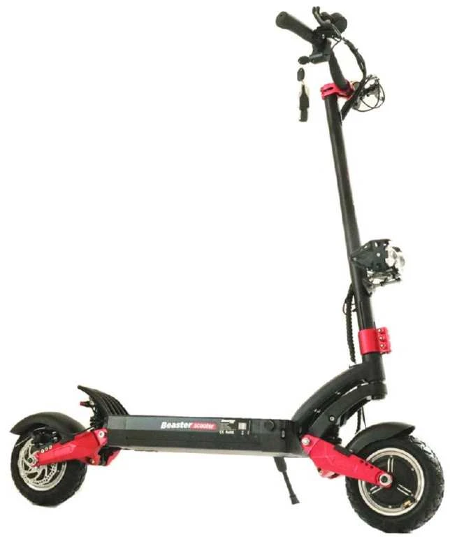 Elektrinis paspirtukas Beaster Scooter BS65, 2 x 1600 W, 52 V, 20.8 Ah, diskiniai stabdžiai, skirtas bekelei