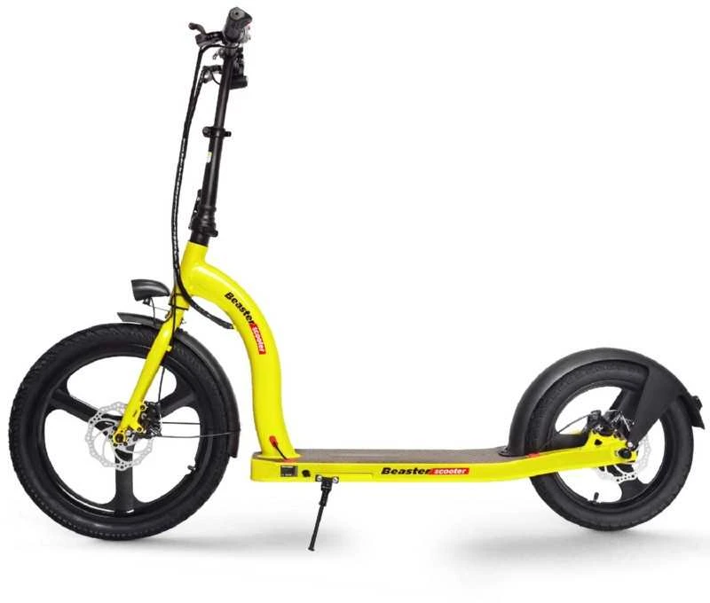 Elektrinis paspirtukas Beaster Scooter VOYAGER, 350 W, 36 V, 10 Ah, geltonas