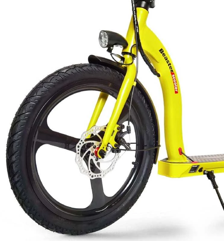 Elektrinis paspirtukas Beaster Scooter VOYAGER, 350 W, 36 V, 10 Ah, geltonas