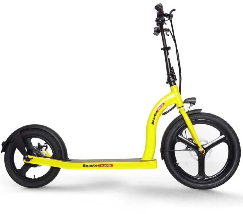 Elektrinis paspirtukas Beaster Scooter VOYAGER, 350 W, 36 V, 10 Ah, geltonas