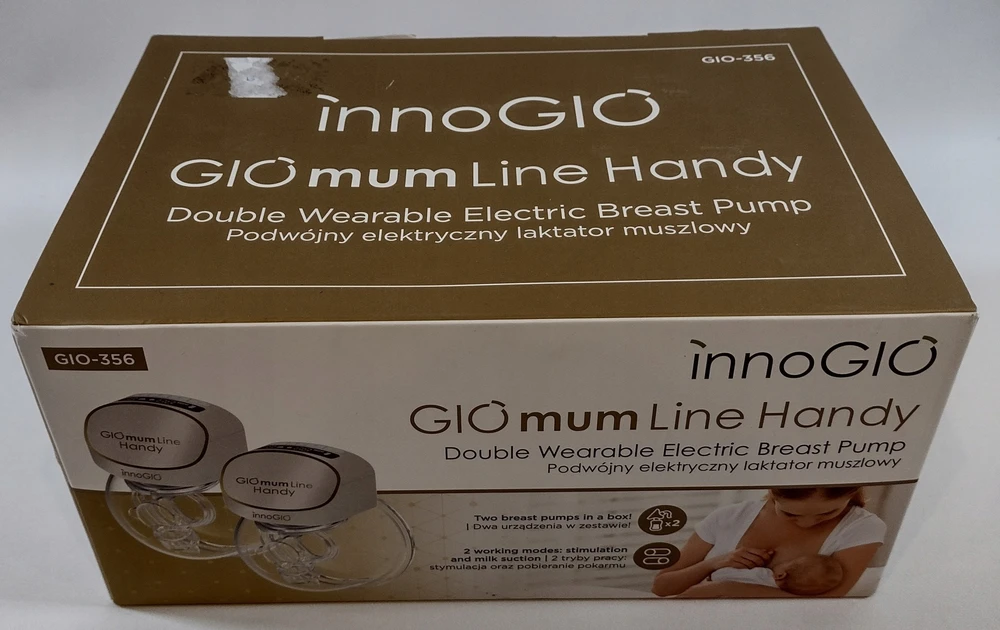 InnoGiO elektrinis laisvų rankų pientraukis dvigubas GIOmum GIO-356