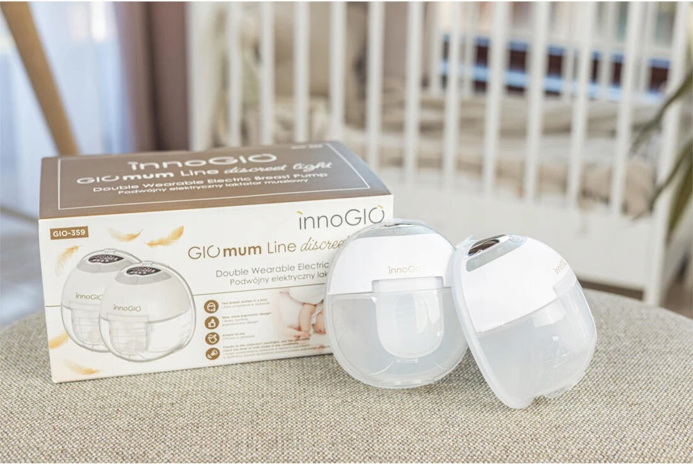 INNOGIO GIO-359 GIOmum Line diskretiškas lengvas dvigubo apvalkalo elektrinis pientraukis
