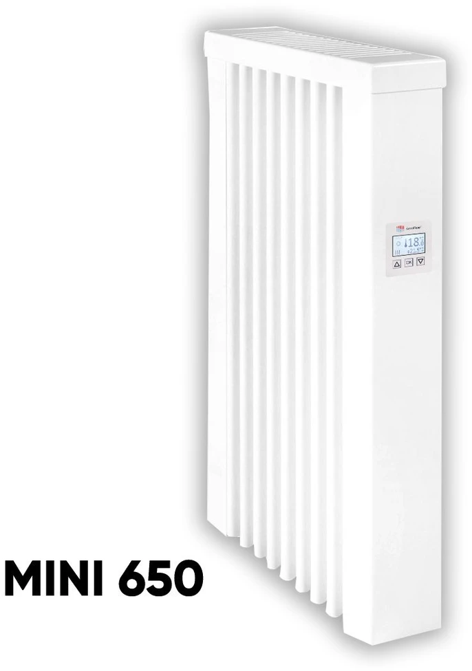 Thermotec AeroFlow elektrinis radiatorius MINI 650 su "FlexiSmart" valdikliu