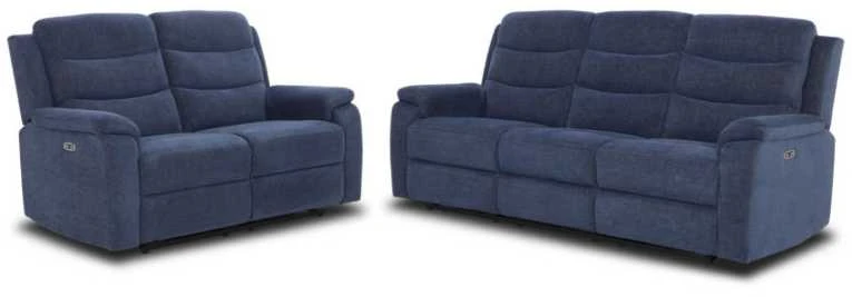 Sofa Home4You Elektrinis reglaineris MIMI , 2-vietis, mėlynas