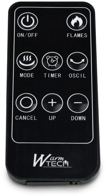 Elektrinis sieninis šildytuvas 2000 W, juodas