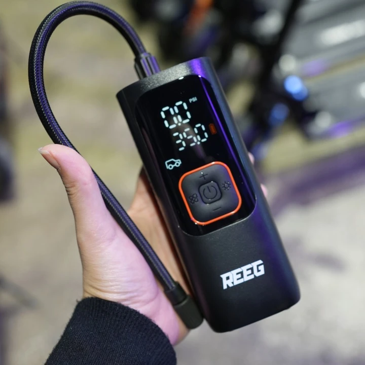 Elektrinis siurblys dviračiui, automobiliui, rutuliniam REEG Air Pump PRO 11BAR 27,75 Wh