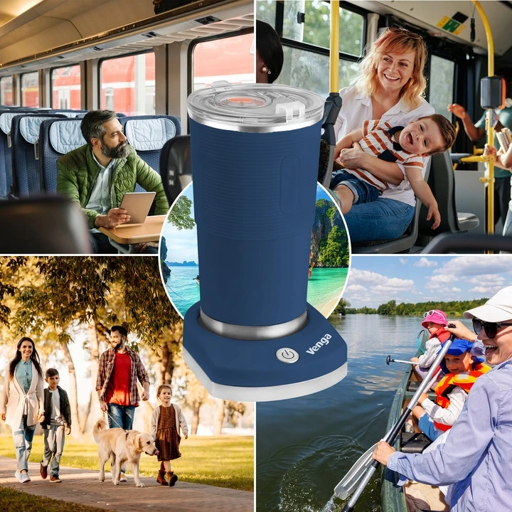 ELEKTRINIS TERMINIS PUODULIS 380ml SU TERMOMETRO KELIONIU ŠILDYTUMU