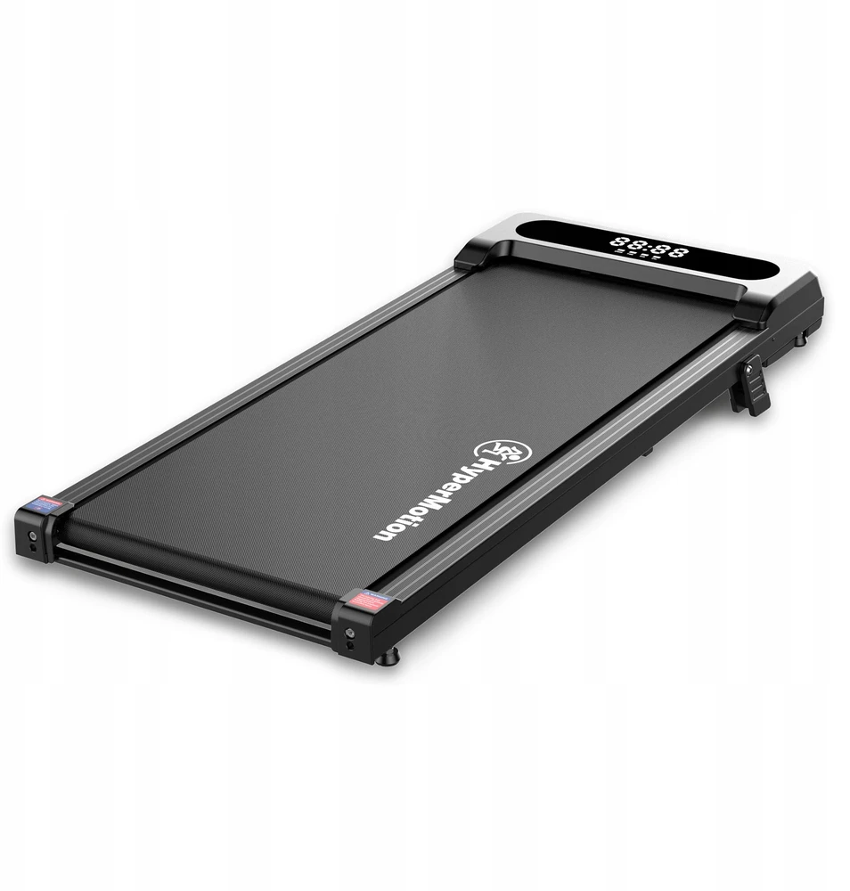 Elektrinis vaikščiojimo takelis HyperMotion darbui po stalu, juodas, iki 6 km/h
