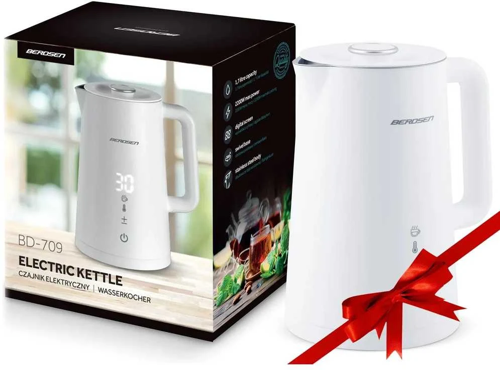 Elektrinis virdulys 1,7 l Berdsen BD-709 baltas