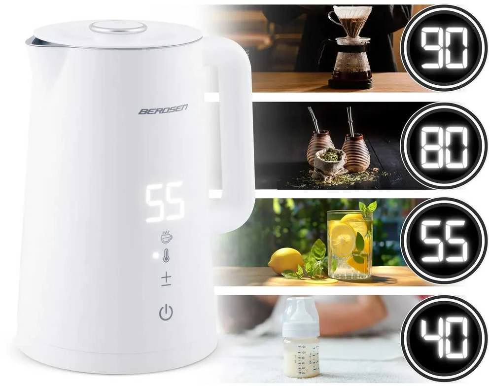 Elektrinis virdulys 1,7 l Berdsen BD-709 baltas