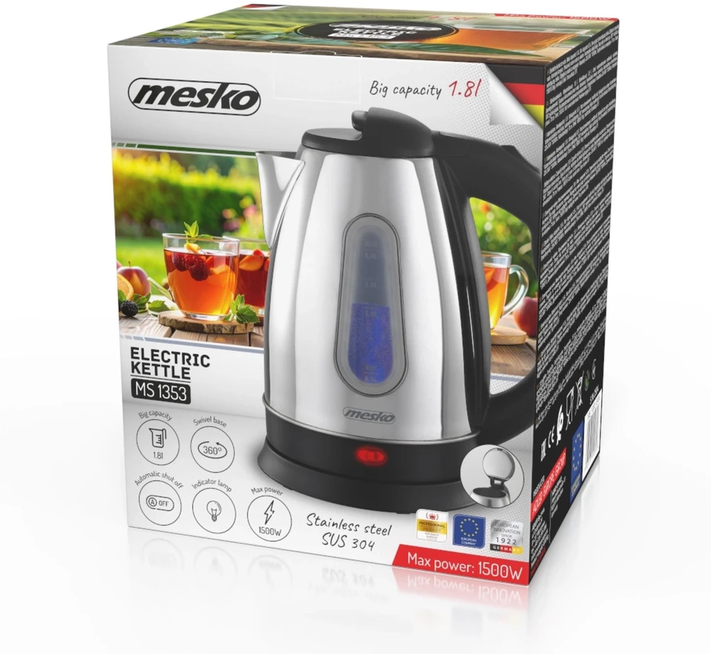 Adler Mesko MS 1353 Metal Electric Virdulys 1.8 L