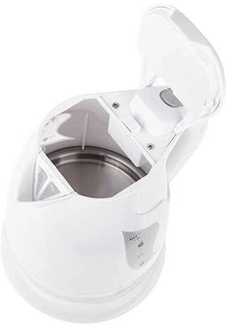 Adler AD 08 Standartinis virdulys, Plastikas, Baltas, 850 W, 1 L, 360° sukamasis pagrindas