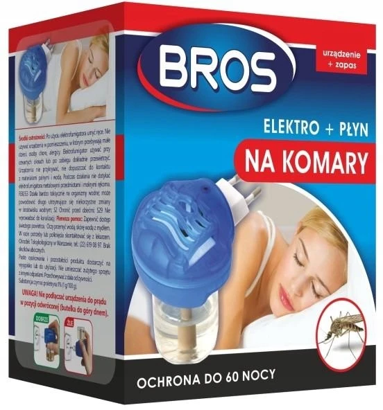 Bros elektrofumigatorius su skysčiu - pakuotė