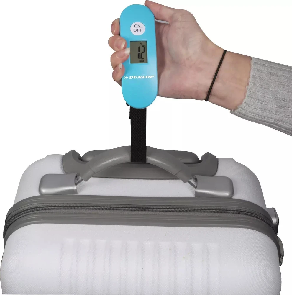 Elektroninės kelioninės svarstyklės bagažui, rankiniai DUNLOP lagaminai, 40 kg