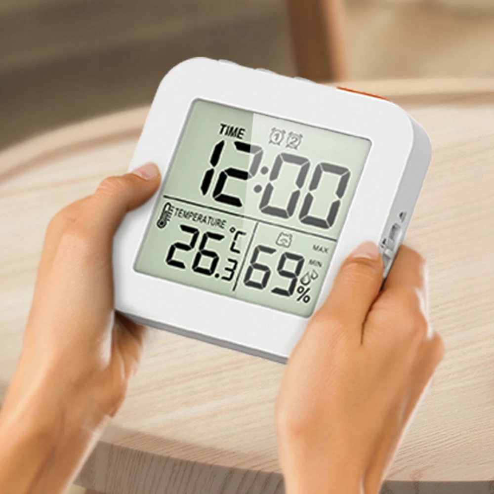 ELEKTRONINIS KAMBARIO TERMOMETRAS IR HIGROMETRAS DRĖGMĖS IR TEMPERATŪROS MATAVIMAS