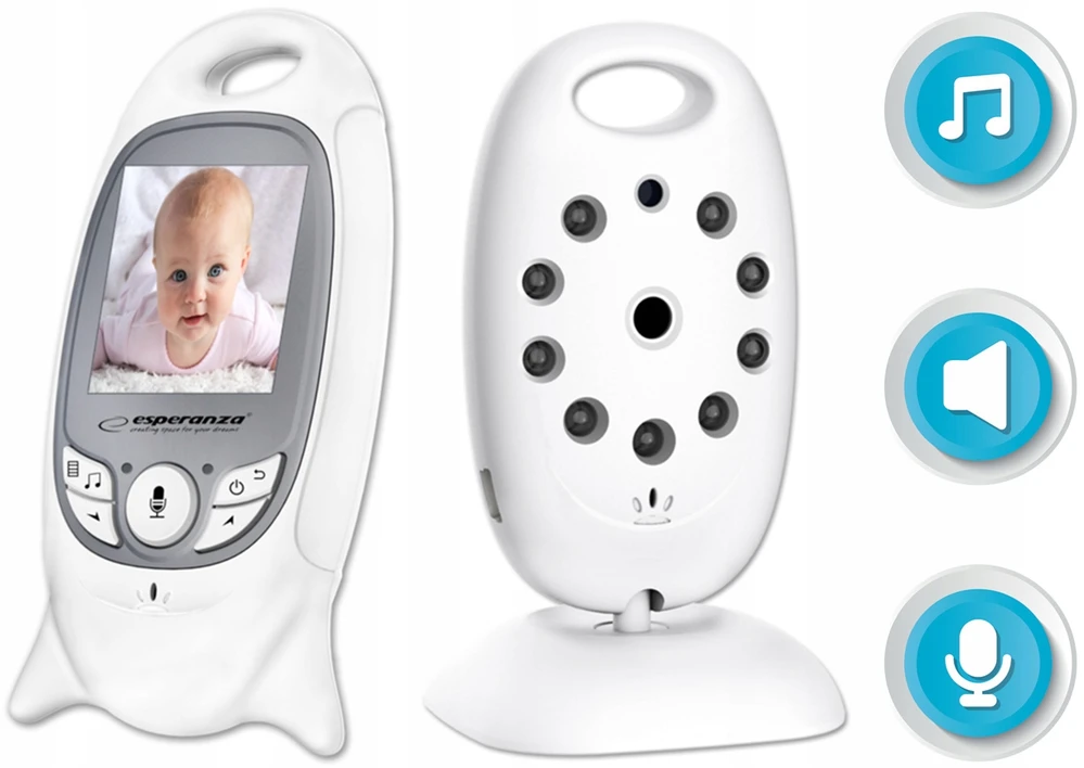 ELEKTRONINIS NANNY ESPERANZA GREGORIO LCD 2,0 colių tiesioginis nakties režimas