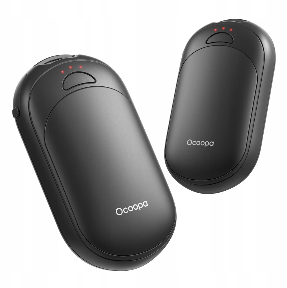 Ocoopa UT3 Lite 2x2500 mAh rankų šildytuvas, USB-C, juoda/juoda