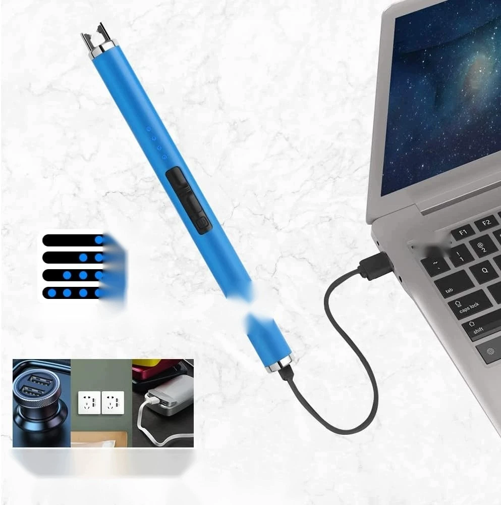 ELEKTRONINIS USB PLAZMA žiebtuvėlis, NEATSPIRANT VĖJO UŽDEGIMO