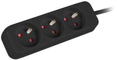 LANBERG PS0-03E-0150-BK 1.5M Juodas 3X 230V Lanter EXTENSION PL. CABLE FROM FULL COPPER