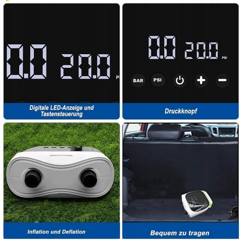 Elektryczna pompka SUP Kormoran PRO 20PSI 2w1 737