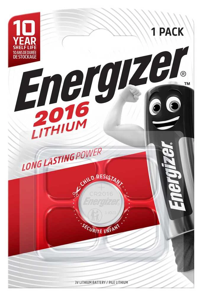 Elementas ENERGIZER CR2016, 3V