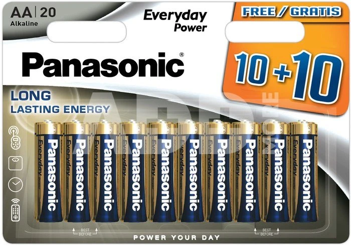 PANASONIC Everyday 6LR61EPS/1B Elementas