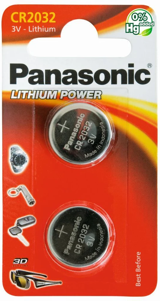 Panasonic elementas CR2032, 1 vnt.