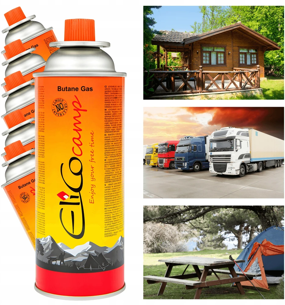 Elico DUJOS TOURIST COOKER BURNER CARTRIDGE x6 cartridge camping 220g 400ml