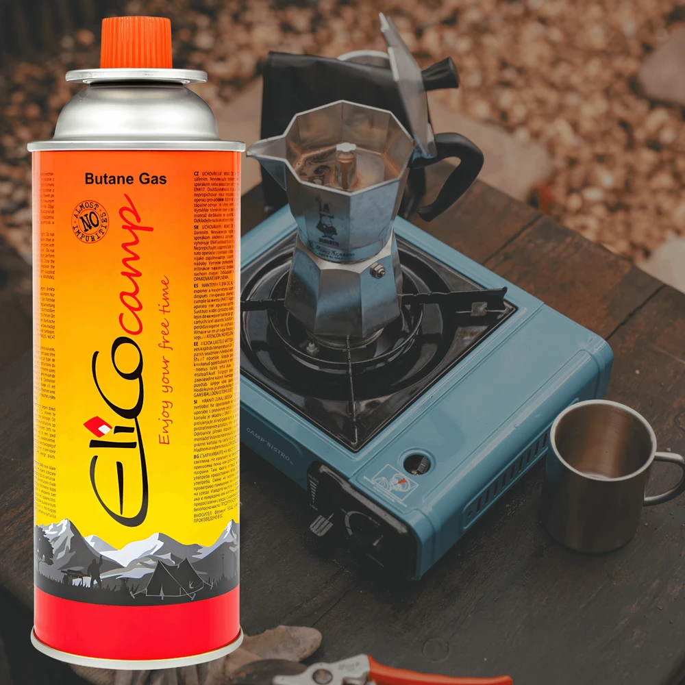Elico DUJOS TOURIST COOKER BURNER CARTRIDGE x6 cartridge camping 220g 400ml