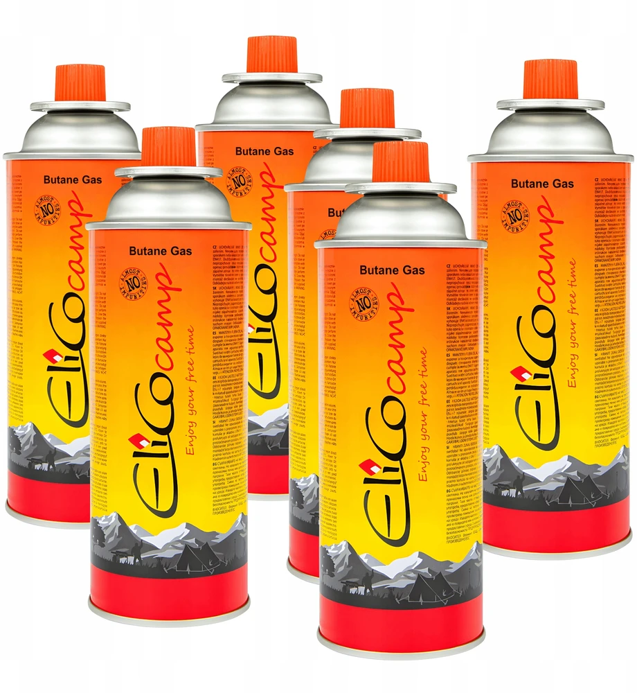 Elico DUJOS TOURIST COOKER BURNER CARTRIDGE x6 cartridge camping 220g 400ml