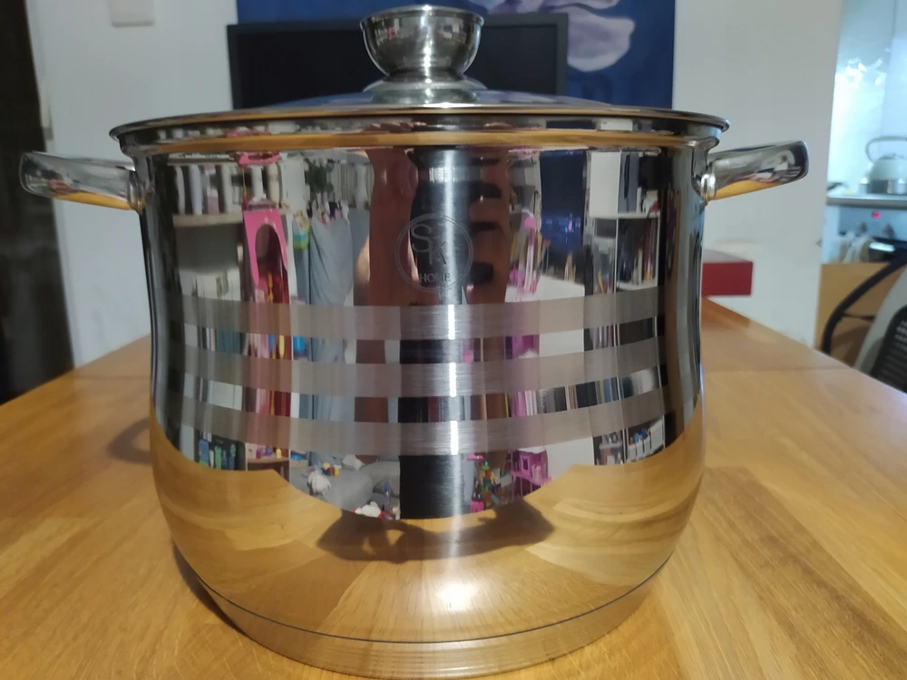 Elitehoff Didelis nerūdijančio plieno puodas 11,2l, 26x21cm, indukcija, dujos