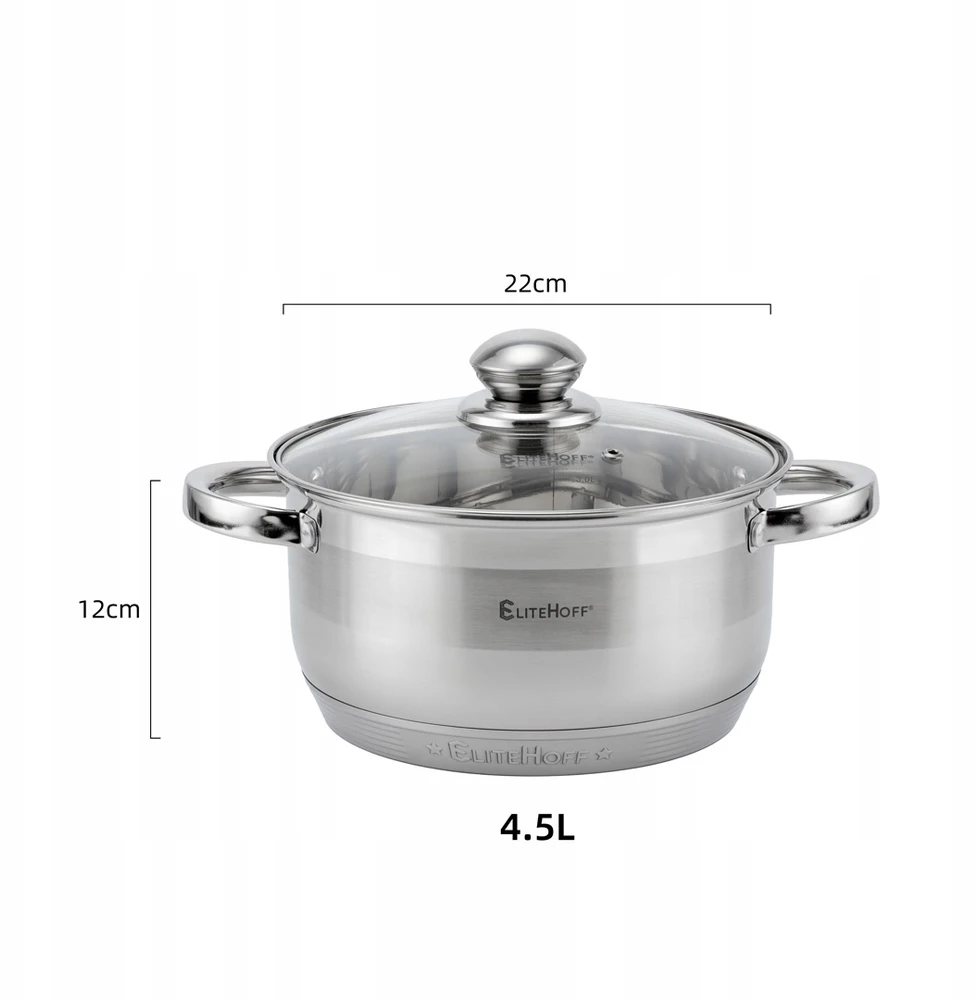 Elitehoff tradicinis puodas 4,5 l