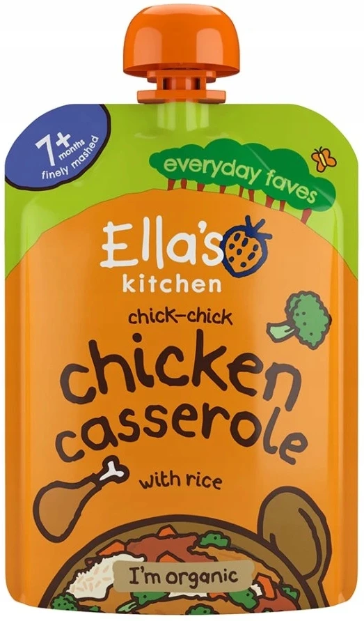 Ella's Kitchen BIO Lunch Ryžiai kepti su vištiena nuo 7 mėnesių amžiaus 130 g