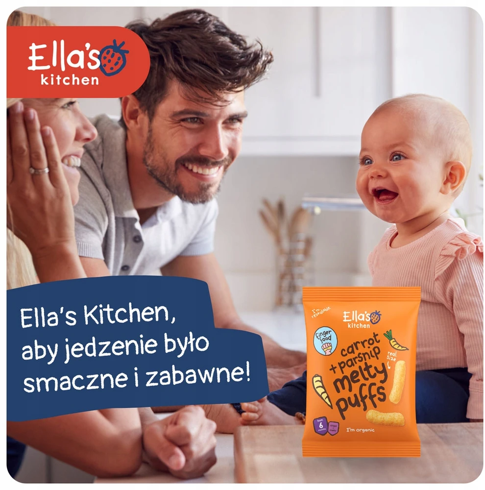 ELLA'S KITCHEN BIO MORKOS IR PASTRANOKŲ TRAPSLAI NUO 6 MĖNESIŲ VIRŠ 20G