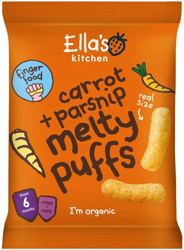 ELLA'S KITCHEN BIO MORKOS IR PASTRANOKŲ TRAPSLAI NUO 6 MĖNESIŲ VIRŠ 20G